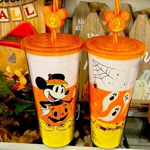 Halloween Mickey Mouse Tumbler with Straw